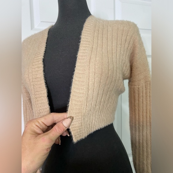 Say What? Tan Ribbed Cardigan - Picture 4 of 8